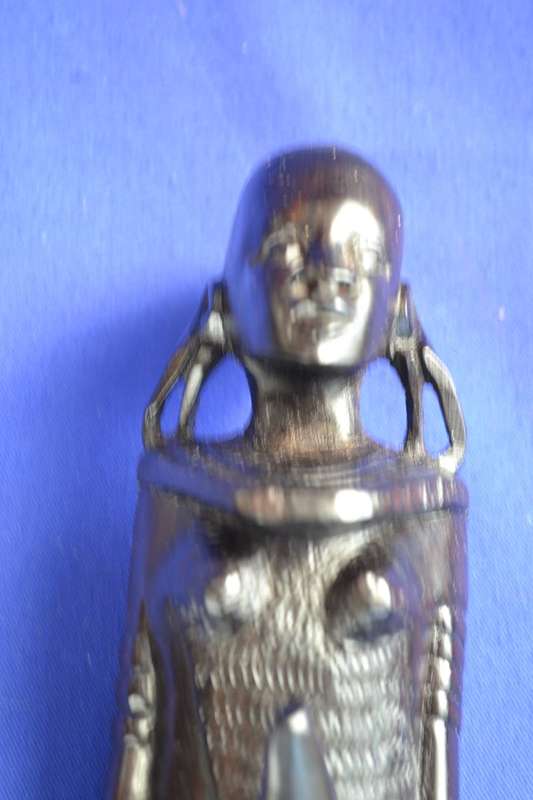 Pair of Vintage Ebony Hand Carved African Figures