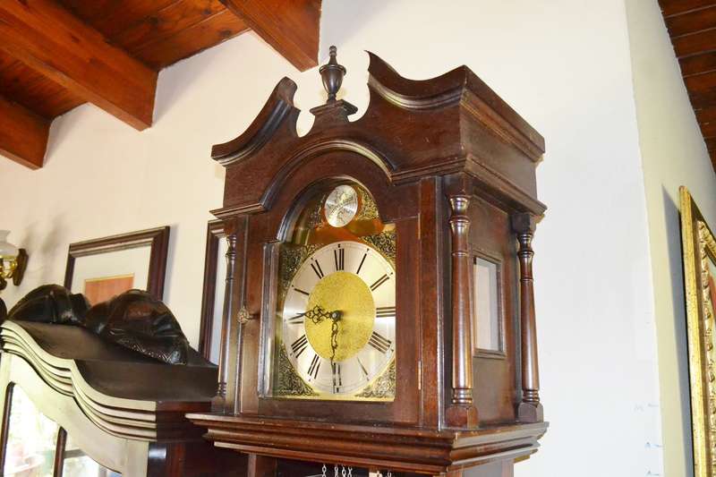 Magnificent Large  Vintage Weight Driven Grandfather Clock