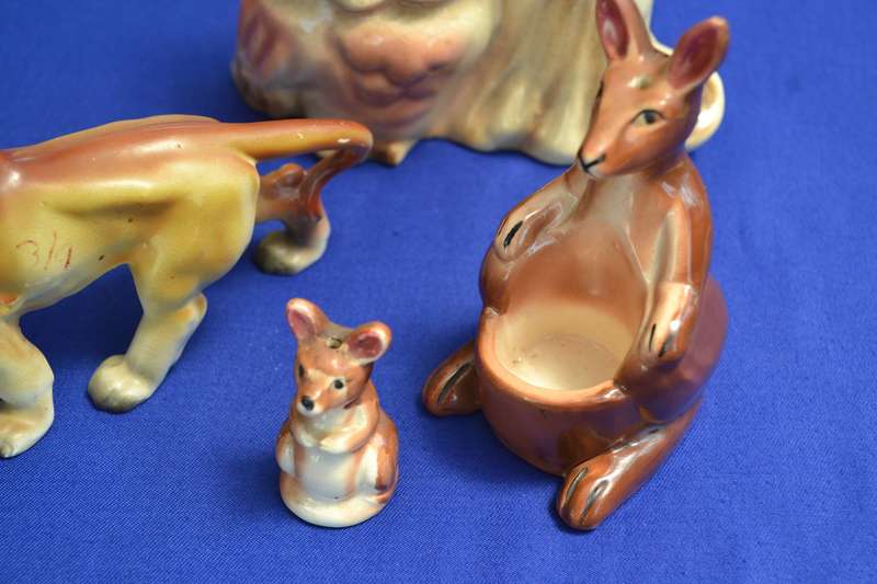Assorted Vintage Porcelain Ornaments - 3 Pieces