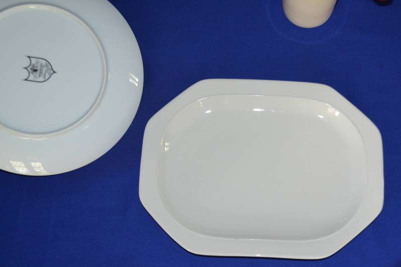 Assorted Porcelain Plates, Mugs Platters  - 6 Pieces