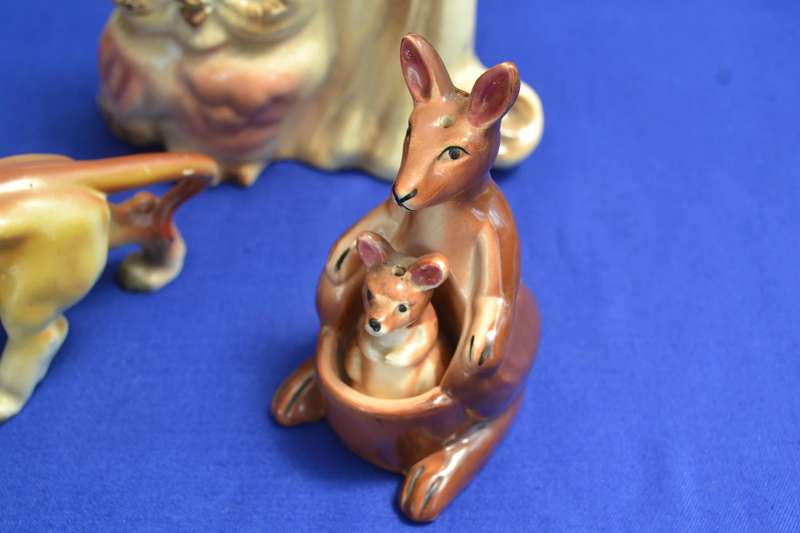 Assorted Vintage Porcelain Ornaments - 3 Pieces