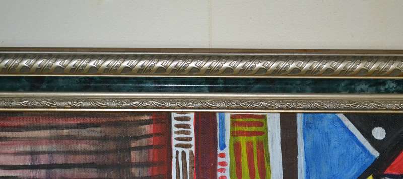 Large Original  Painting - Vibrant Ethnic Design  Signed Masizwane
