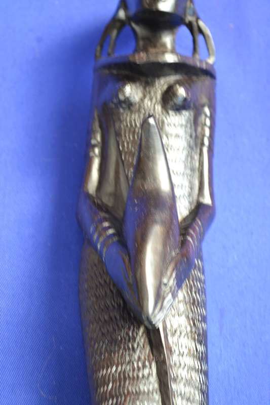 Pair of Vintage Ebony Hand Carved African Figures
