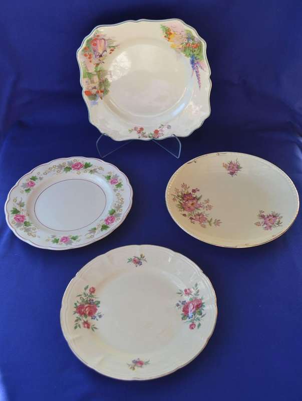 English Porcelain Vintage Cake Plates - Various Makers