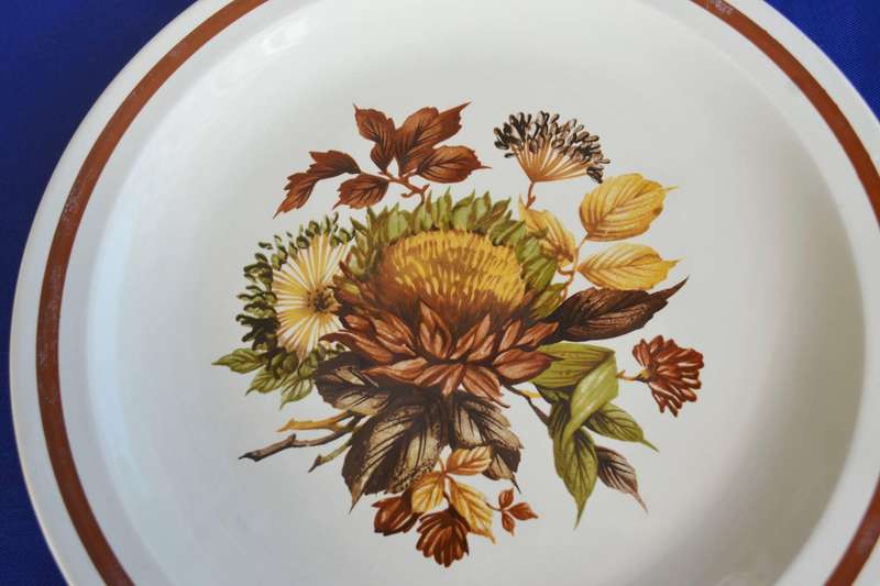 Midwinter Pottery Items in the October Pattern - 6 Pieces