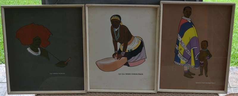 Set of Three Vintage Bert Lewington Paintings