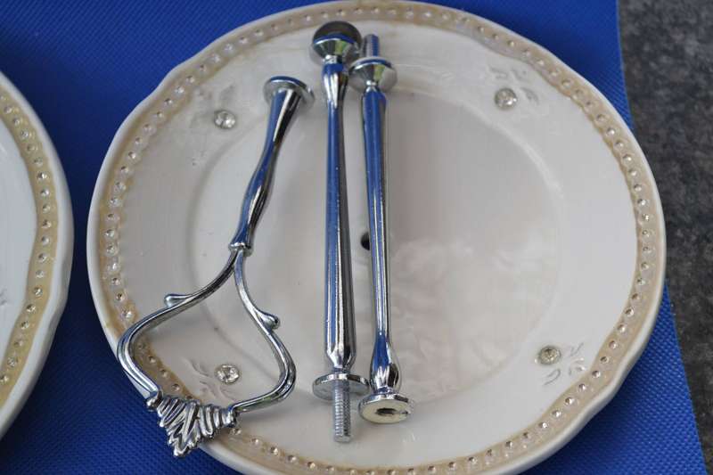 Vintage 3 Tier Porcelain Cake Stand