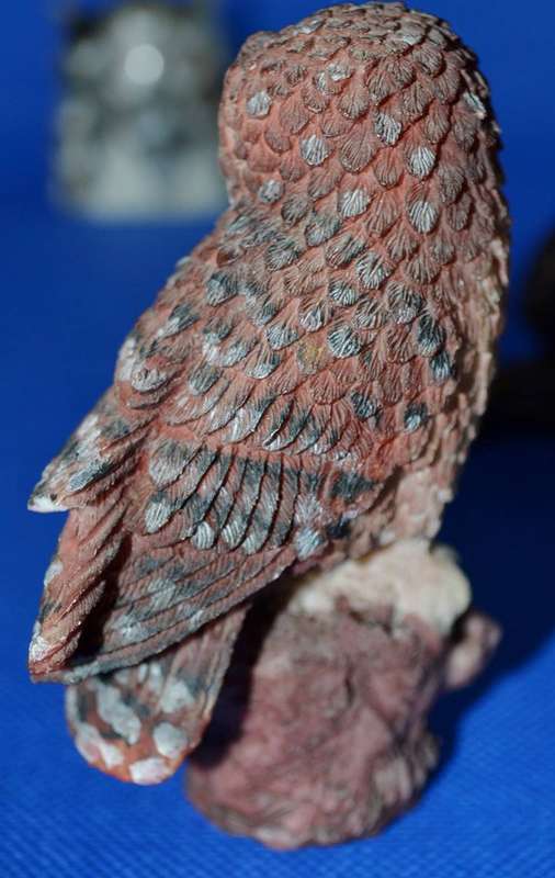 Collection of /owl Ornaments - Various Materials - 5 Pieces