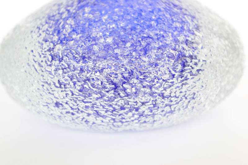 Vintage Cobalt Blue Saks Fifth Avenue Crystal  Perfume Bottle