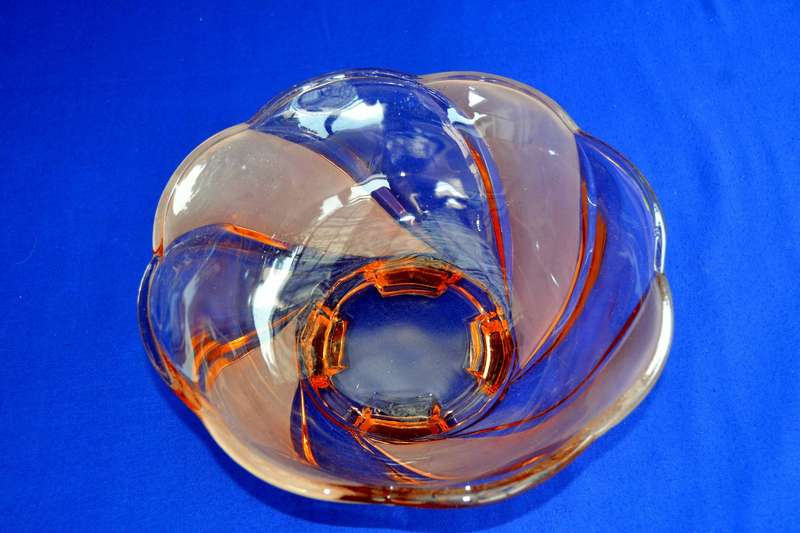 Art Deco Pink Glass "Primus" Bowl c1930's