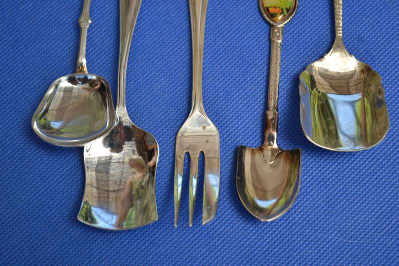 Collectable Souvenir Spoons x 3 & Collectable Fork
