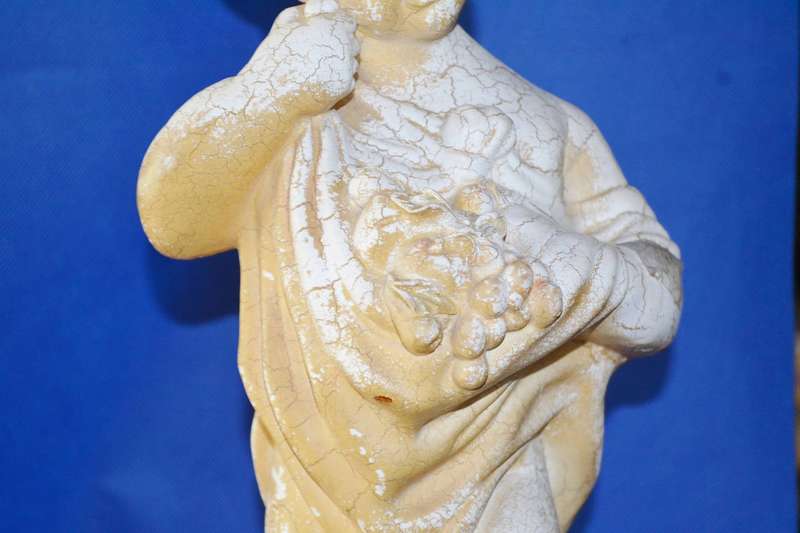 Vintage Alabaster Resin  Cherub Table Lamp  Italy