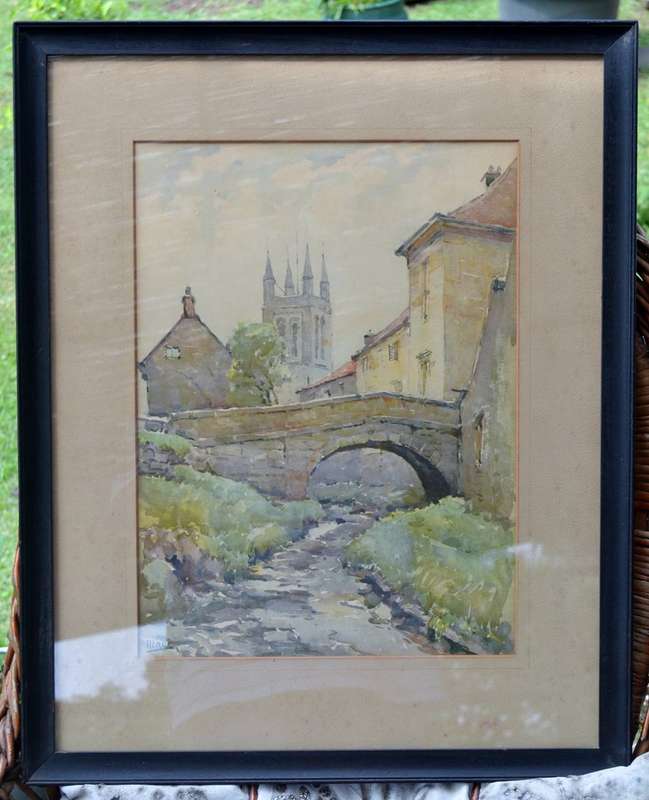 Nicolas Markovitch Watercolour / Lithograph Framed behind Glass