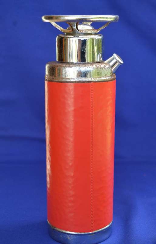 True Vintage Musical Decanters - Thirst Extinguisher and  Clear glass Figural Decanter