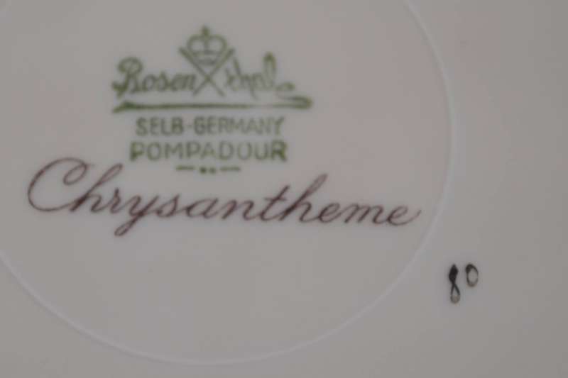 Rosenthal Pompadour Chrysanthemum Porcelain Plate