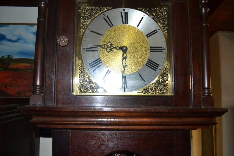 Magnificent Large  Vintage Weight Driven Grandfather Clock