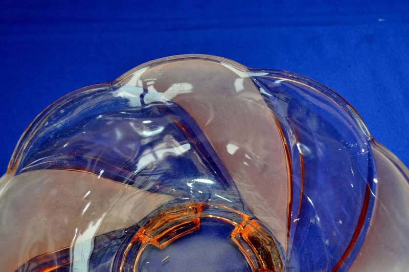 Art Deco Pink Glass "Primus" Bowl c1930's