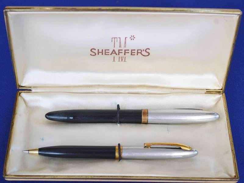 Shaeffer Sentinel Fountain Pen and Pencil Set in Original Box