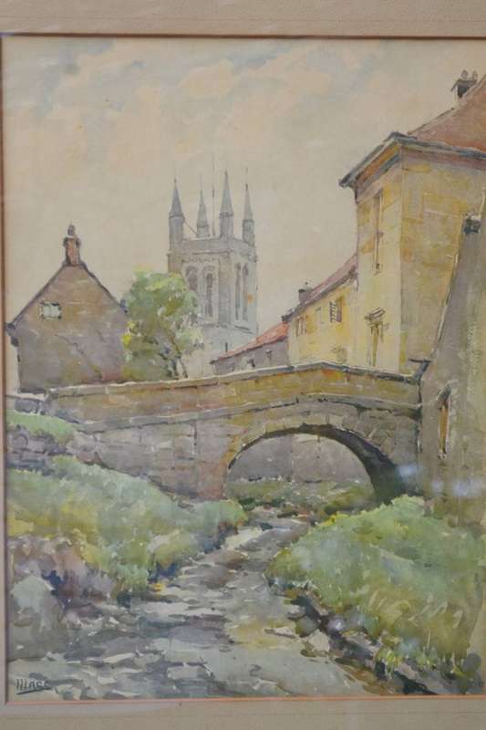 Nicolas Markovitch Watercolour / Lithograph Framed behind Glass