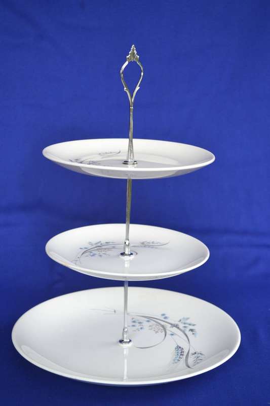 Johnson Bros Snowhite Ironstone 3 Tier Cake Stand