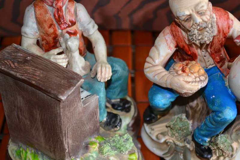 Vintage Bisque Porcelain Figures x 2