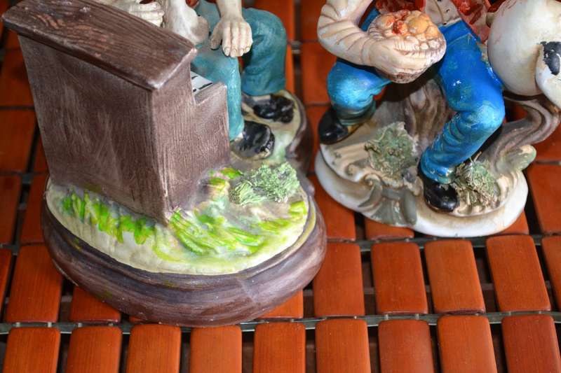 Vintage Bisque Porcelain Figures x 2