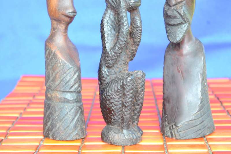 Three Small Tanzanian Wood carvings