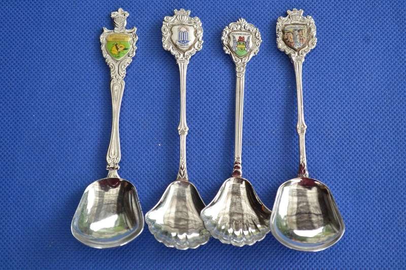 Assorted Vintage Collectable Sugar Spoons - 4 Pieces