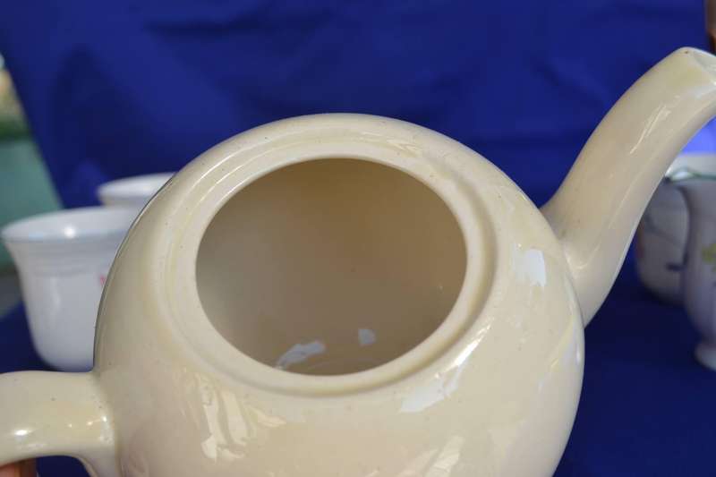 Ever-Hot Tea Pot, Coffee Mugs By Avonlea and Milk Jug