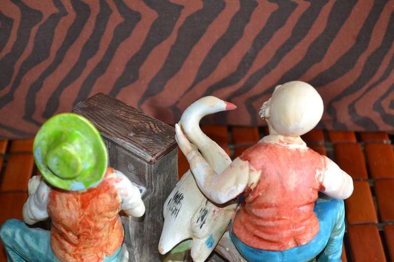 Vintage Bisque Porcelain Figures x 2