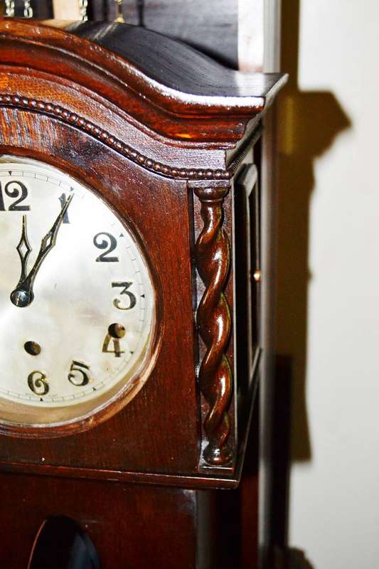 Vintage Edwardian Style Long Case Granddaughter clock