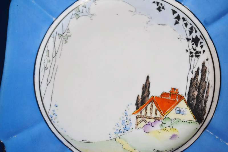 Shelley Bone China Sandwich Platter and Two Plates - Vintage c1920 - 1930