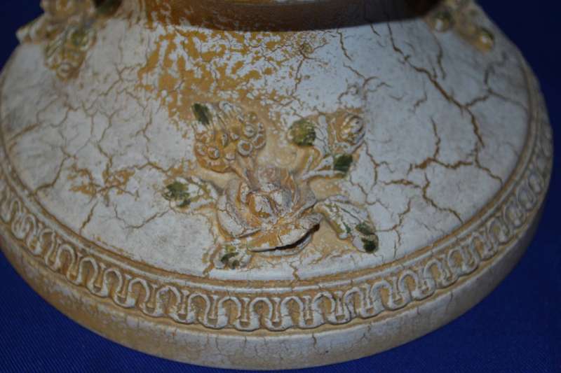 Vintage Alabaster Resin  Cherub Table Lamp  Italy