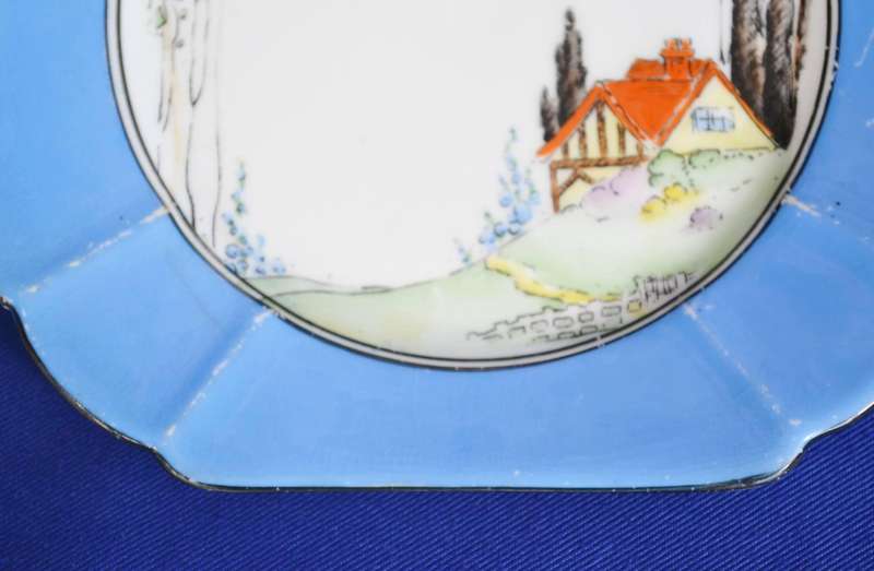 Shelley Bone China Sandwich Platter and Two Plates - Vintage c1920 - 1930