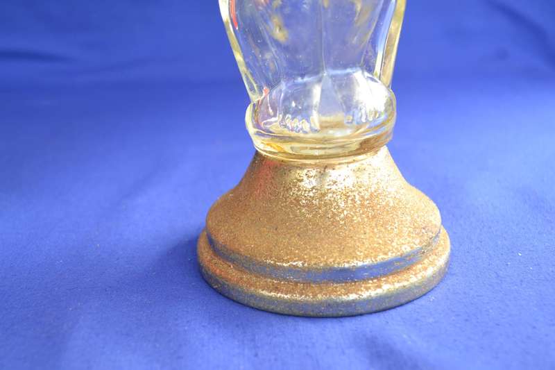 True Vintage Musical Decanters - Thirst Extinguisher and  Clear glass Figural Decanter