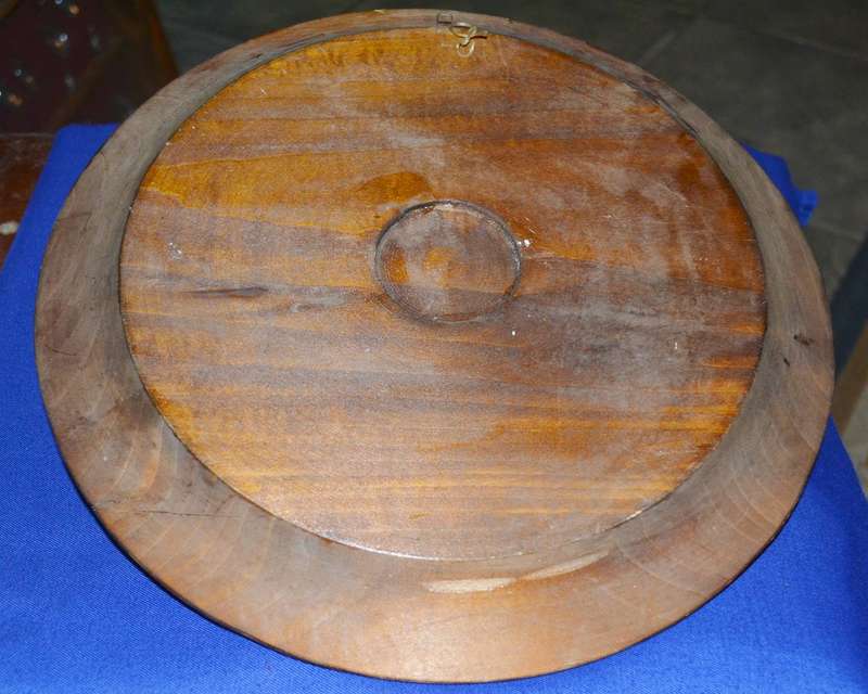 True Vintage Wooden Polish Folk Art Plate
