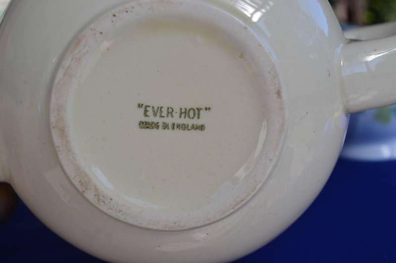 Ever-Hot Tea Pot, Coffee Mugs By Avonlea and Milk Jug