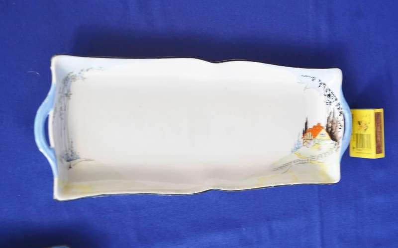 Shelley Bone China Sandwich Platter and Two Plates - Vintage c1920 - 1930