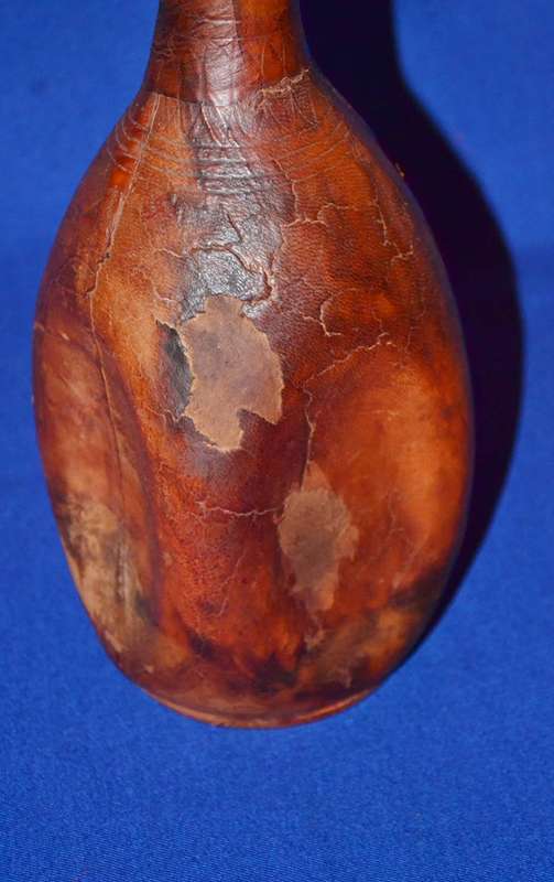 True Vintage Leather wrapped Glass Bottle