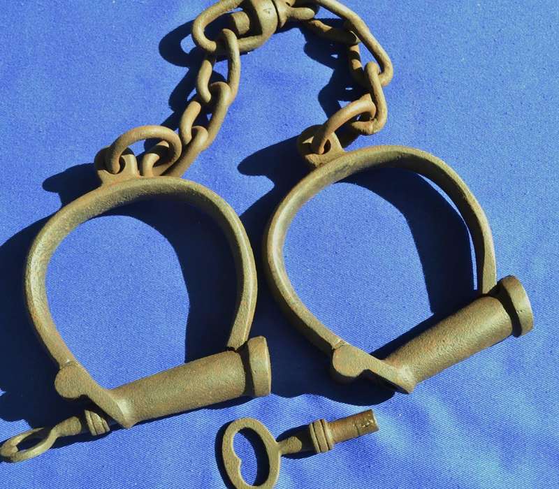Antique Prison Shackles 19thC with Keys - East African