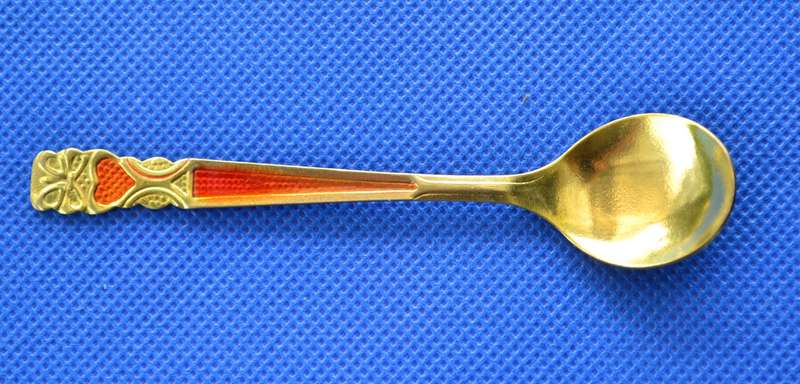 Collection of 35 Small Gold toned Spoons