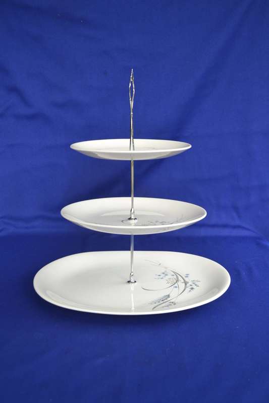 Johnson Bros Snowhite Ironstone 3 Tier Cake Stand