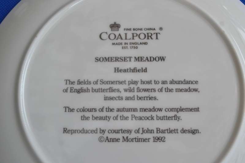 Coalport Limited Edition Collectors Plate - Somerset Meadow Heathfield - With COA