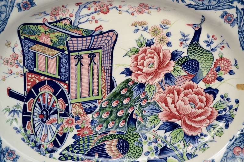 Large Vintage Genuine Imperial Imari Oval Platter