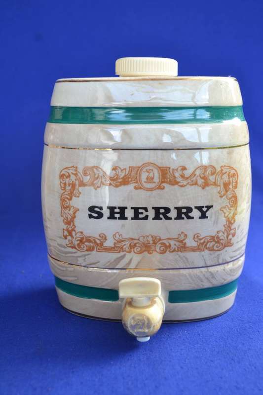 Vintage Wade Royal Victoria Pottery Sherry and Port Barrel decanters