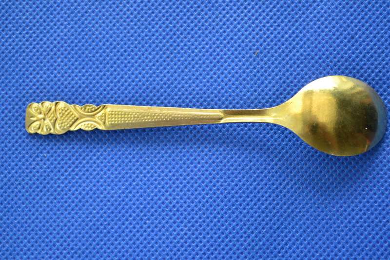 Collection of 35 Small Gold toned Spoons
