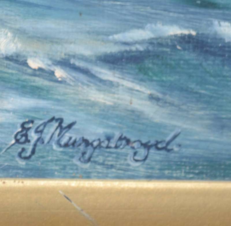 Original Painting on Board - Tall Ship - Signed