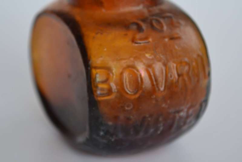 Vintage 2 oz  Bovril Limited Collectable Amber Glass Jar