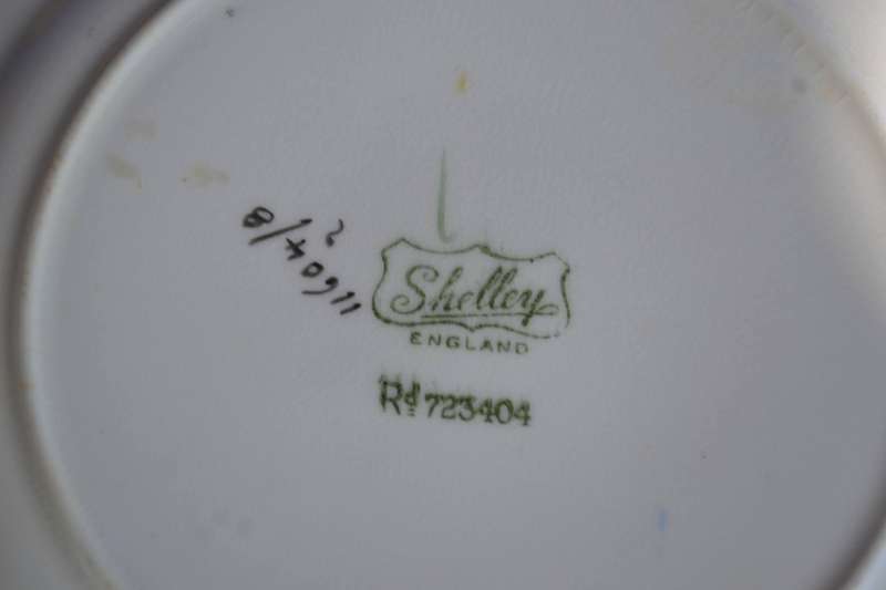 Shelley Bone China Sandwich Platter and Two Plates - Vintage c1920 - 1930