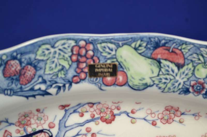 Large Vintage Genuine Imperial Imari Oval Platter